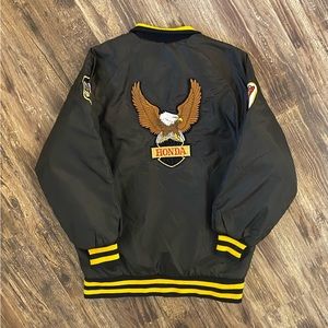 Vintage 1970s Honda Goldwing Black And Yellow Jacket